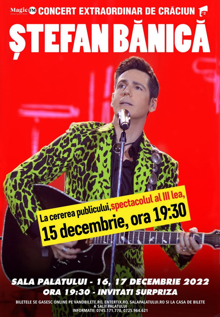 Stefan Banica - afis Concert Craciun 2022